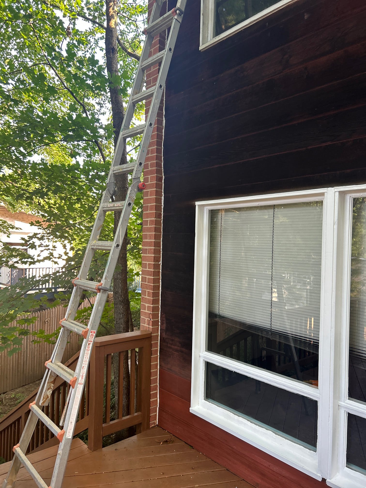Ladder against a house